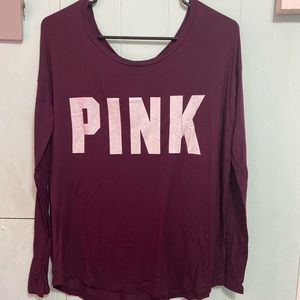 long sleeve tee pink